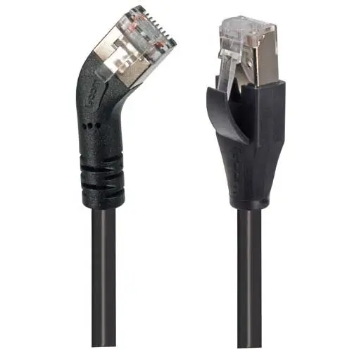 Produktfoto 1 von L-Com TRD Kat. 6 Cat.6 Netzwerkkabel, 300 mm, Schwarz Abgeschirmt, Polyvinylchlorid