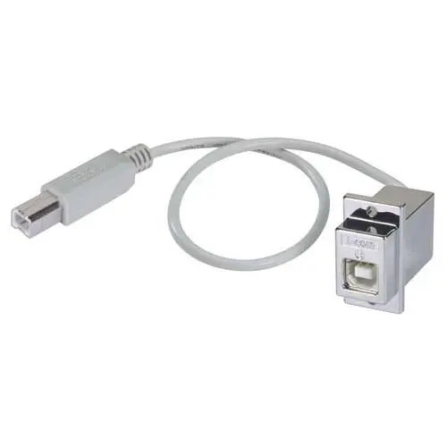Produktfoto 1 von L-Com, Gerade USB-Steckverbinder Stecker USB-Typ B 1, Panel USB 2.0