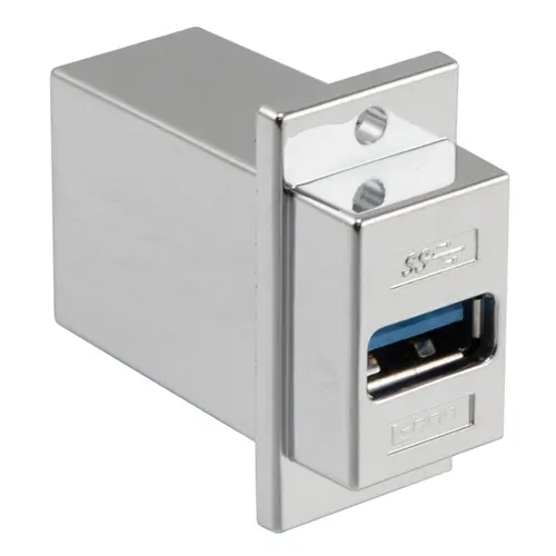 Produktfoto 1 von L-Com, Gerade ECF504-3AB-S USB-Steckverbinder Buchse 1, Panel USB 3.0