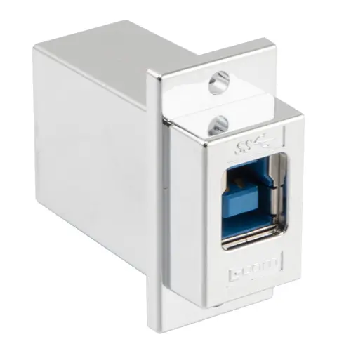 Produktfoto 1 von L-Com, Gerade ECF504-3BA-S USB-Steckverbinder Buchse 1, Panel USB 3.0