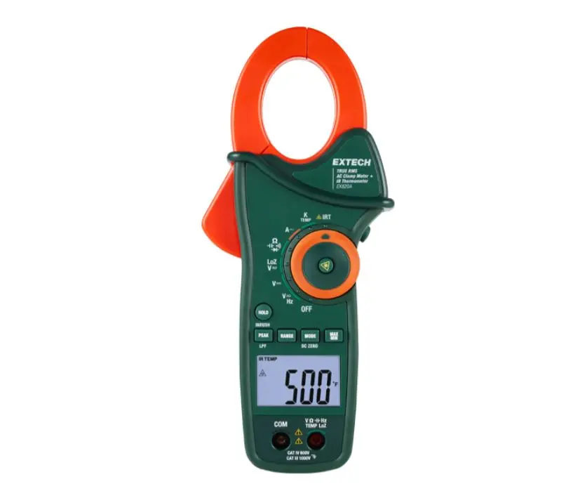 Produktfoto 1 von Extech EX820A Stromzange 1000 A Dauer 1000 V ac, 1000 V dc / 1000 A, 60 mΩ