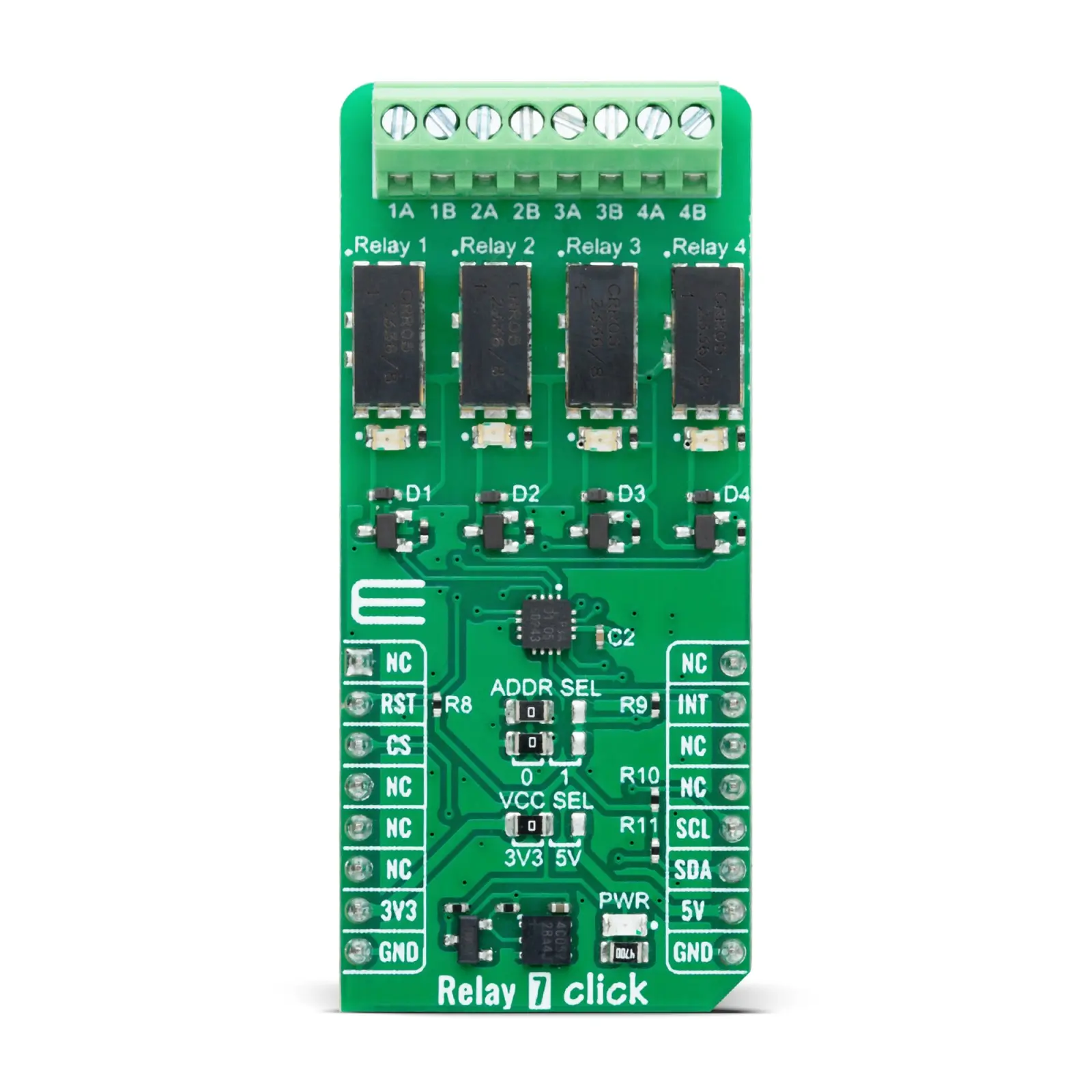 MikroElektronika Entwicklungswerkzeug für Motoren und Robotik, Relais 7 Click, für Industrielle Anwendung
