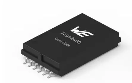 Produktfoto 1 von Wurth Elektronik Printtrafo, Trafo 1500 V 1 Ausg. 24.52 mm x 15.45mm x 4.85 mm Oberfläche