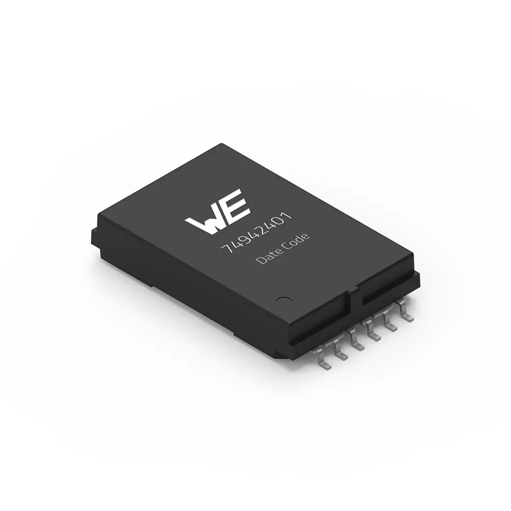 Produktfoto 1 von Wurth Elektronik Printtrafo, Trafo 1500 V 1  Ausg. 24.52 mm x 15.45 mm x 4.85 mm Oberfläche