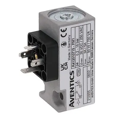 Produktfoto 1 von EMERSON – AVENTICS Drucksensor, 0.2 bar bis 16 bar 125 V dc, IP65 80 °C