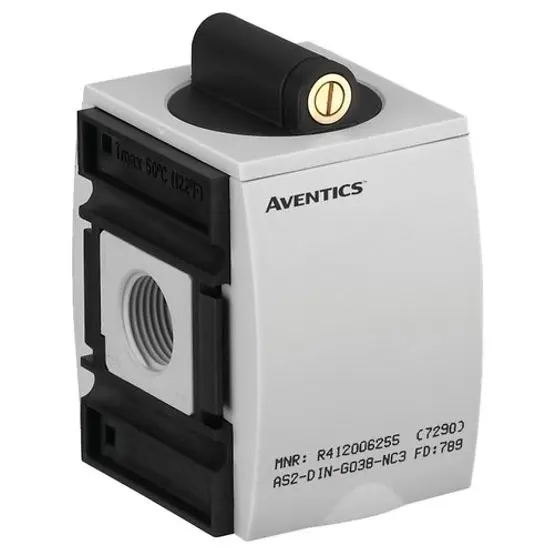 Produktfoto 1 von EMERSON – AVENTICS AS2 Pneumatik­Weichstartventil 1/4 in G, 16 bar, 2000 L/min 0.25 in