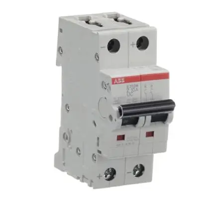 Produktfoto 1 von ABB S200 M UC Miniaturüberlastschalter Typ Z, Pol 2-polig 10A 400V ac, Abschaltvermögen 10 kA System Pro M Compact 440 V