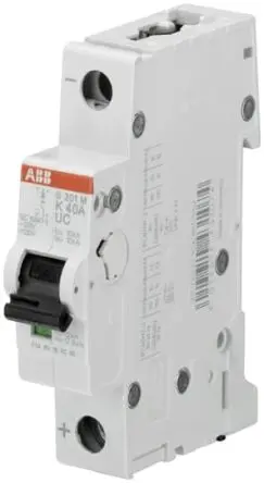 Produktfoto 1 von ABB S200 M UC Miniaturüberlastschalter Typ K, Pol 1-polig 60A 230V ac, Abschaltvermögen 10 kA System Pro M Compact 220 V