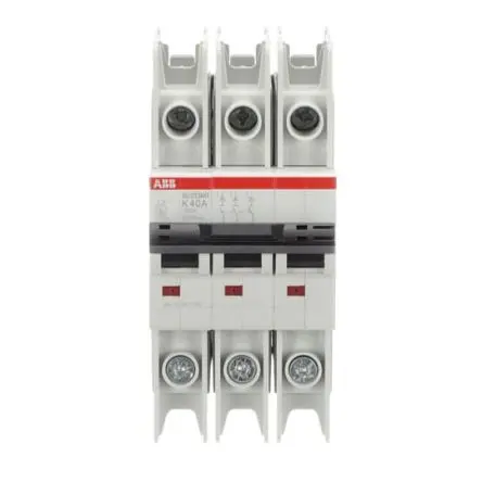 Produktfoto 1 von ABB SU200 MR Schutzschalter Typ K, Pol 3-polig 40A 400V ac, Abschaltvermögen 15 kA System Pro M Compact 125 V dc