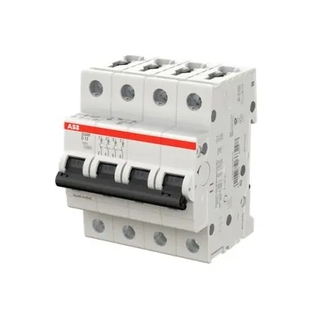 Produktfoto 1 von ABB S200M Miniaturüberlastschalter Typ D, Pol 4-polig 13A 400V ac, Abschaltvermögen 15 kA System Pro M Compact 125 V dc