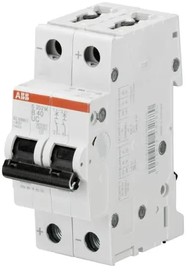 ABB S200 M UC Miniaturüberlastschalter Typ B, Pol 2-polig 50 A 400 V ac, Abschaltvermögen 10 kA System Pro M Compact 440