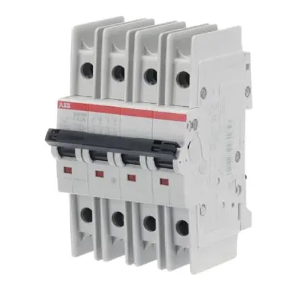 Produktfoto 1 von ABB SU200 M Miniaturüberlastschalter Typ C, Pol 4-polig 63A 240V ac, Abschaltvermögen 15 kA 400 V dc