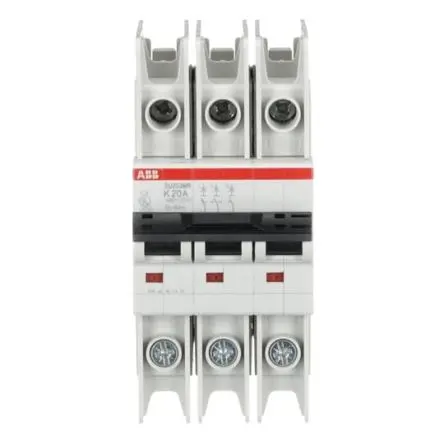 Produktfoto 1 von ABB SU200 MR Schutzschalter Typ K, Pol 3-polig 20A 400V ac, Abschaltvermögen 15 kA System Pro M Compact