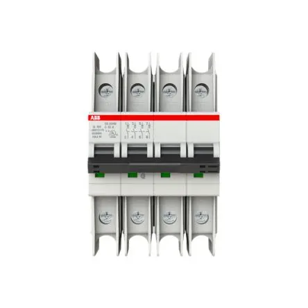 Produktfoto 1 von ABB SU200 M Miniaturüberlastschalter Typ C, Pol 4-polig 32A 480V ac, Abschaltvermögen 15 kA