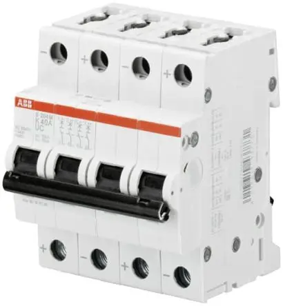 Produktfoto 1 von ABB S200 M UC Miniaturüberlastschalter Typ K, Pol 4-polig 60A 400V ac, Abschaltvermögen 10 kA System Pro M Compact 440 V