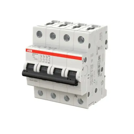 Produktfoto 1 von ABB S200M Miniaturüberlastschalter Typ D, Pol 3+N-polig 2A 400V ac, Abschaltvermögen 15 kA System Pro M Compact 125 V dc