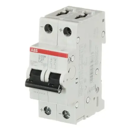 Produktfoto 1 von ABB S200 M UC Miniaturüberlastschalter Typ B, Pol 2-polig 32A 400V ac, Abschaltvermögen 10 kA System Pro M Compact 440 V