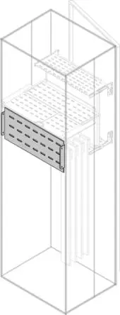 ABB Chassisplatte Stahl, für Modulare Platinen - System Pro E Power PRVS 220 mm 220 mm 602mm