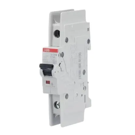 Produktfoto 1 von ABB SU200 M Miniaturüberlastschalter Typ C, Pol 1-polig 3A 277V ac, Abschaltvermögen 15 kA SU200 M 48 V dc