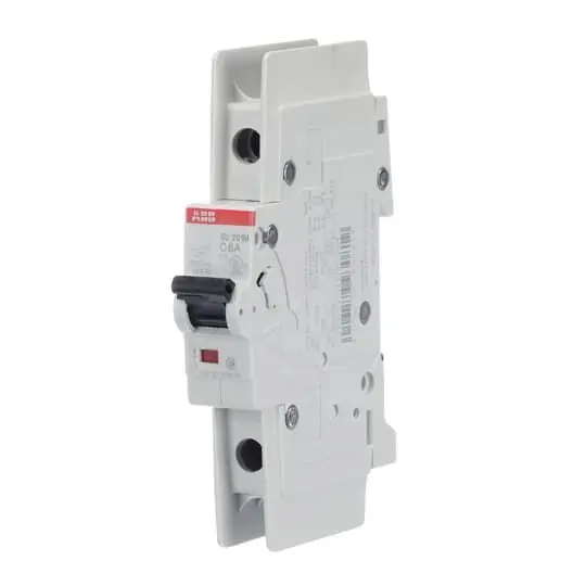 Produktfoto 1 von ABB SU200 M Miniaturüberlastschalter Typ C, Pol 1-polig 6 A 277 V ac, Abschaltvermögen 15 kA SU200 M 48 V dc