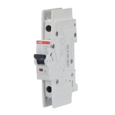 Produktfoto 1 von ABB SU200 M Miniaturüberlastschalter Typ C, Pol 1-polig 6A 277V ac, Abschaltvermögen 15 kA SU200 M 48 V dc