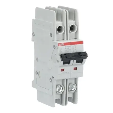 Produktfoto 1 von ABB SU200 MR Schutzschalter Typ K, Pol 2-polig 6A 400V ac, Abschaltvermögen 15 kA System Pro M Compact