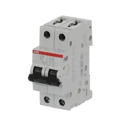Produktfoto 1 von ABB S200 Miniaturüberlastschalter Typ B, Pol 2-polig 4A 400V ac, Abschaltvermögen 10 kA System Pro M Compact
