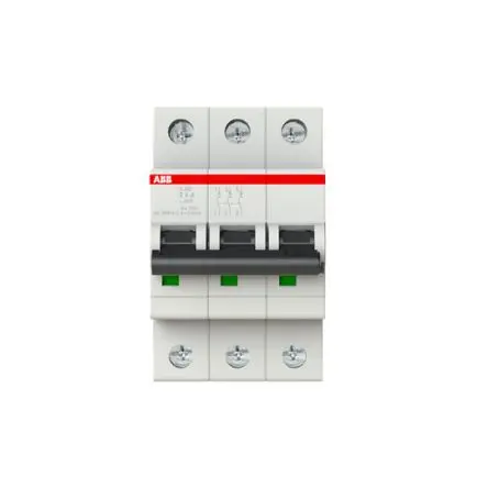 Produktfoto 1 von ABB S200 Miniaturüberlastschalter Typ Z, Pol 3-polig 4A 400V ac, Abschaltvermögen 10 kA System Pro M Compact 110 V dc