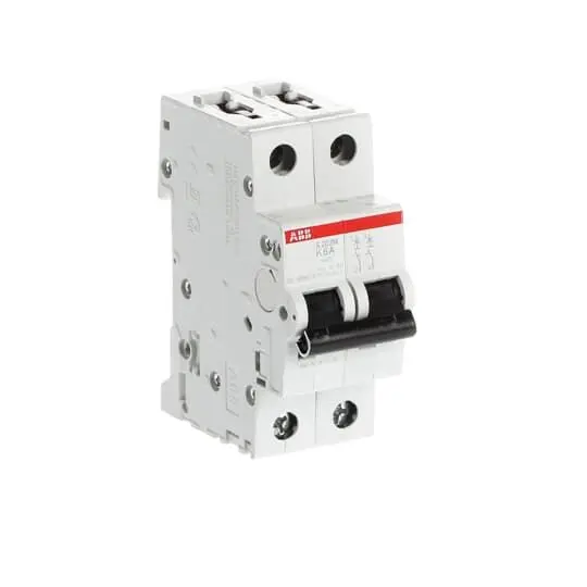 Produktfoto 1 von ABB S200M Miniaturüberlastschalter Typ K, Pol 2-polig 6 A 400 V ac, Abschaltvermögen 15 kA System Pro M Compact 125 V dc
