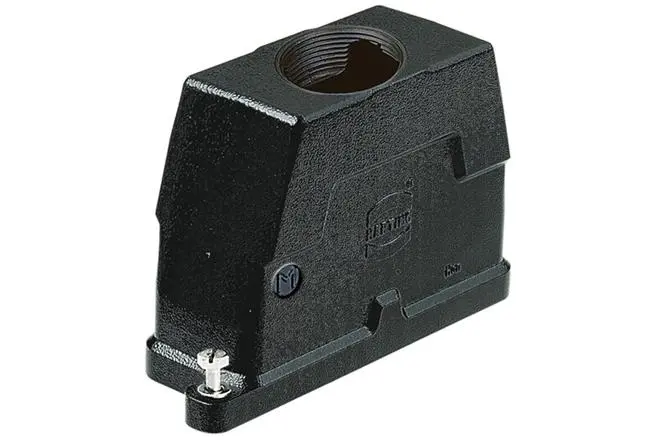 Produktfoto 1 von HARTING HAN HPR Haube Schraubbefestigung, Schraubanschlussklemme, Schraubanschlussklemme Steckverbindergehäuse, IPx9K,