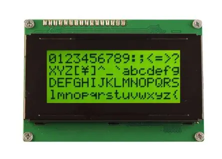 Produktfoto 1 von Midas MC416 Monochrom LCD, Alphanumerisch Schwarz 4 x 16, Hintergrund Gelb, Grün