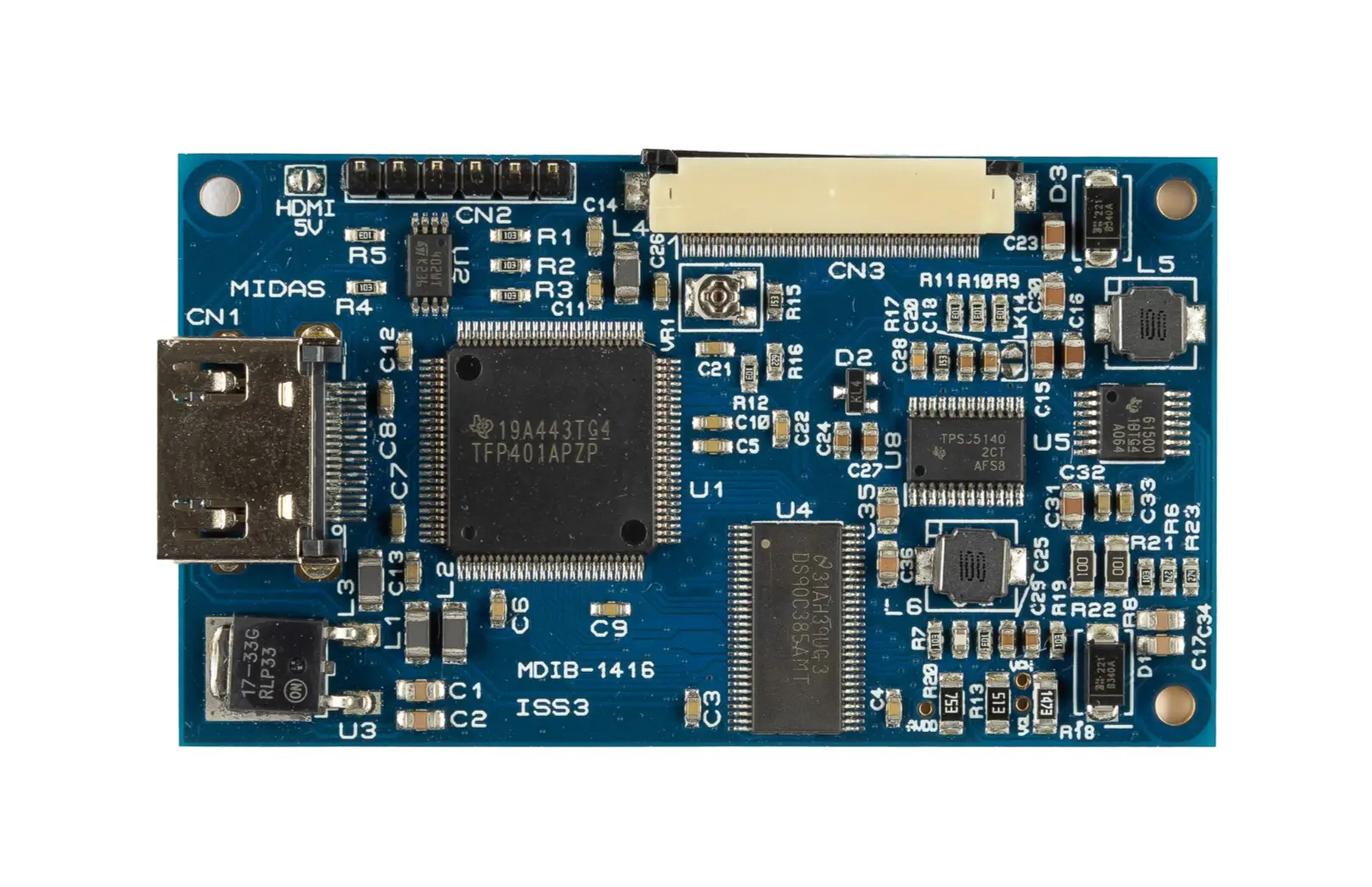 Produktfoto 1 von Midas HDMI-zu-LVDS-Konvertermodul Display-Interface Set HDMI, LVDS für Raspberry Pi HDMI zu LVDS-Konverter