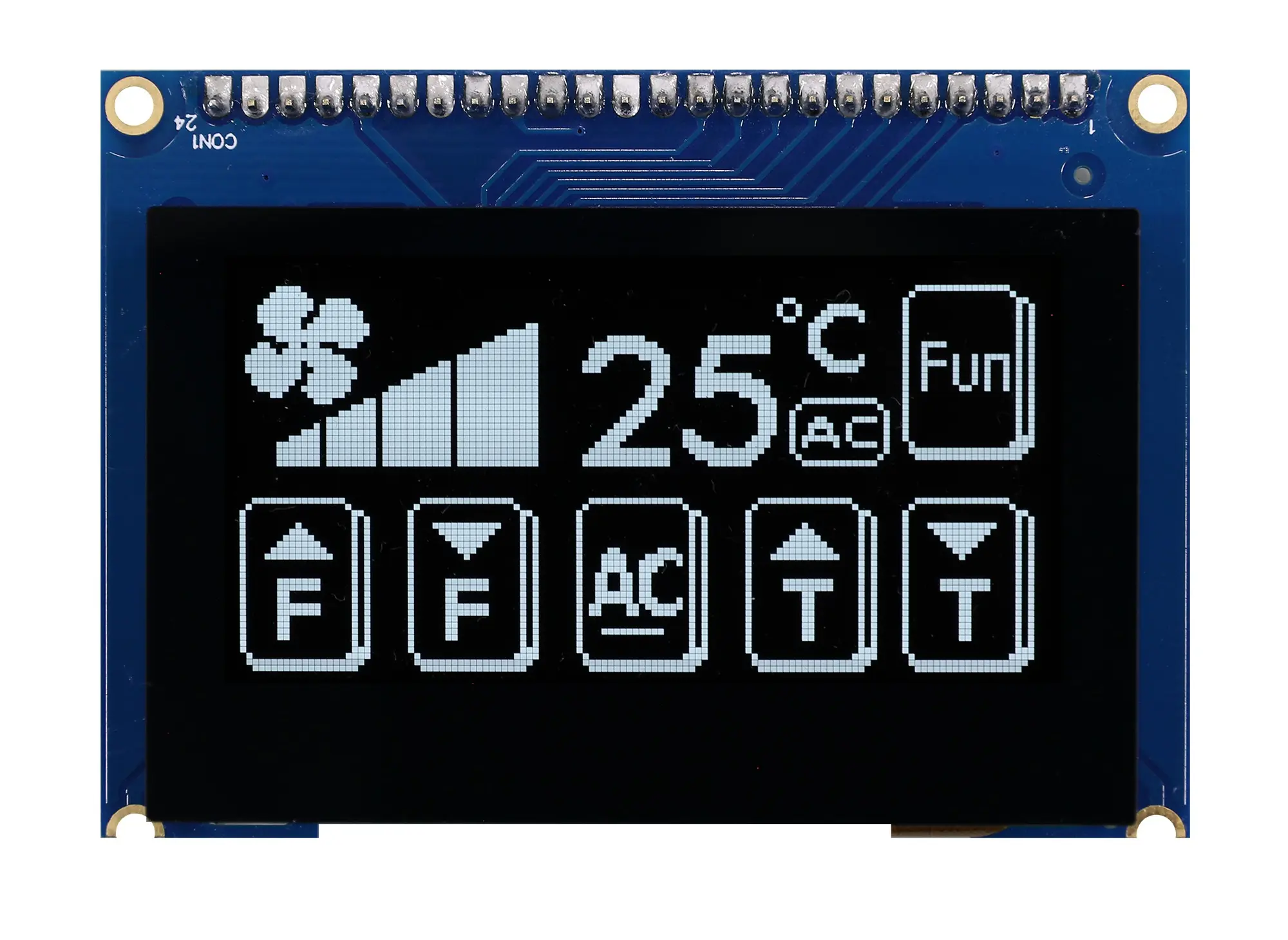 Produktfoto 1 von Midas 2.42 in OLED-Display 128 x 64 pixel, 55.01 x 27.49 / 2:1 Passiv-Matrix COB