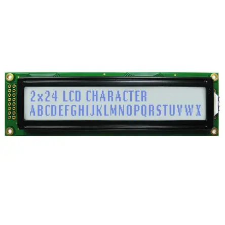 Produktfoto 1 von NEWHAVEN DISPLAY INTERNATIONAL NHD-0224AZ Alphanumerische LCD-Anzeige, Alphanumerisch LCD Weiß 2 x 24, Hintergrund Grau,