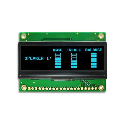 Produktfoto 1 von NEWHAVEN DISPLAY INTERNATIONAL 2.23 Zoll Blau OLED-Display 128 x 32 Pixel, 57.02 x 15.10 mm / 3,78:1 Passiv-Matrix