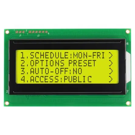 Produktfoto 1 von NEWHAVEN DISPLAY INTERNATIONAL NHD-0420D3Z Alphanumerische LCD-Anzeige, Alphanumerisch LCD Grün, Gelb 4 x 20,