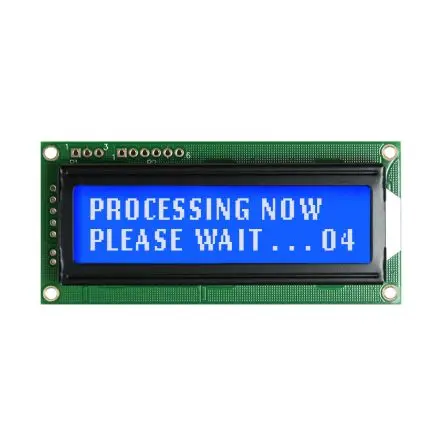 Produktfoto 1 von NEWHAVEN DISPLAY INTERNATIONAL NHD-0216K3Z Alphanumerische LCD-Anzeige, Alphanumerisch LCD Weiß 2 x 16, Hintergrund Blau