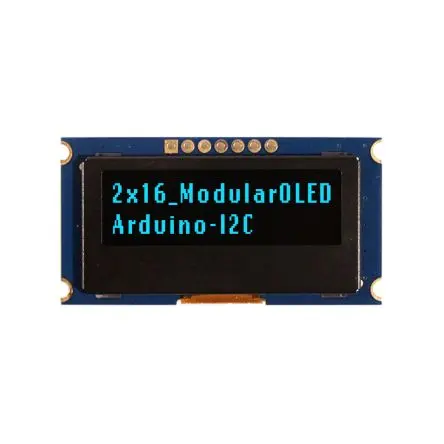 NEWHAVEN DISPLAY INTERNATIONAL 1.39 Zoll Blau OLED-Display 16 x 2 Zeichen, 36.22 x 11.4 mm / 3,18:1 Passiv-Matrix