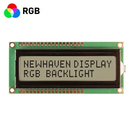 Produktfoto 1 von NEWHAVEN DISPLAY INTERNATIONAL NHD-0216K1Z Alphanumerische LCD-Anzeige, Alphanumerisch LCD Blau, Grün, Rot 2 x 16,