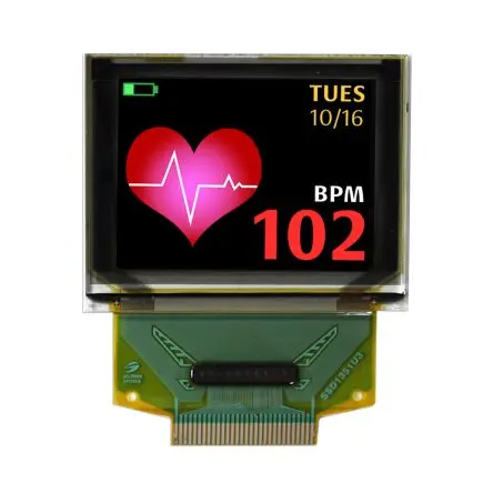 Produktfoto 1 von NEWHAVEN DISPLAY INTERNATIONAL 1.27 Zoll OLED-Display 128 x 96 Pixel, 27.708 x 21.28 mm / 1,3:1 Passiv-Matrix