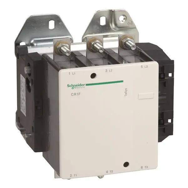 Produktfoto 1 von Schneider Electric TeSys TeSyS F Leistungsschütz 220 → 230 V AC/DC-Spule, 3 -polig , 1 kV AC / 400 A 200 kW