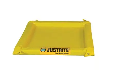 Produktfoto 1 von Justrite Auffang-Equipment aus Polyvinylchlorid-beschichtetes Gewebe Überlaufkontrolle, Fasswanne 167 L