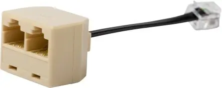 Produktfoto 1 von RS PRO, VMX-SGY-026 Ethernet-Verbinder, RJ45, 2 -Port, L 105 mm, Typ Splitter