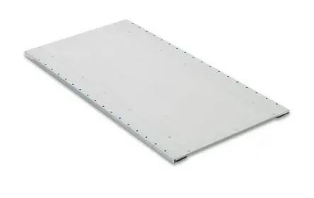 Manorga Regalsystem, 4 Regale, Stahlblech, verzinkt, Schwarz RAL 7040 x 1250mm, 3000 kg Last