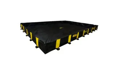 Produktfoto 1 von Justrite Auffang-Equipment aus Polyvinylchlorid-beschichtetes Gewebe Überlaufkontrolle, Rigid-Lock QuickBerm 2390 gal