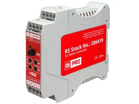 Produktfoto 1 von RS PRO Gleichstrommotorsteuerung, 1-phasig, Drehzahlregler-Steuerung, 24 V / 5 A 120 W, 100mm x 23mm x 116mm