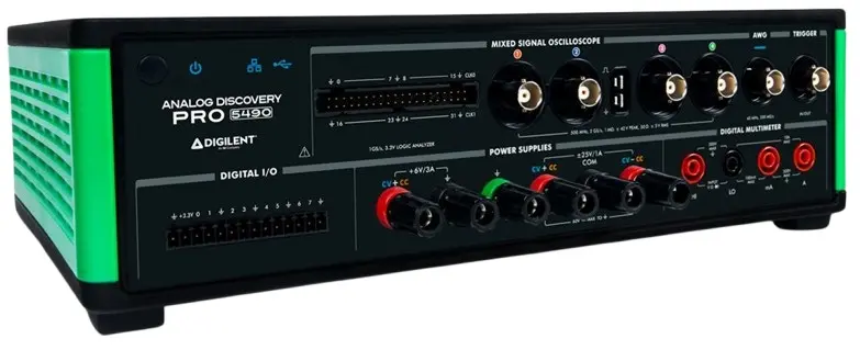 Produktfoto 1 von Digilent Analog Discovery Pro 5000 Mixed-Signal Oszilloskop 5-Kanal Analog 2GHz