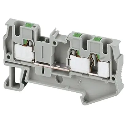 Produktfoto 1 von Schneider Electric NSYTRP Polyamid Anschlussklemmenblock Grau 3-polig Einsteck-Anschluss 4 mm²