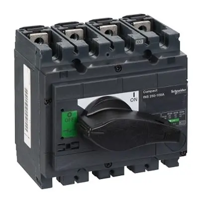 Produktfoto 1 von Schneider Electric ComPacT INS Sicherungsschalter-Trennschalter / 4-polig Umschlossen