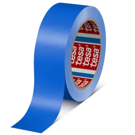Produktfoto 1 von Tesa 60404 Hochwertiges Verpackungsband, Polyvinylchloridfolie, Rot, Stärke 0.067 mm, 19mm x 66 m